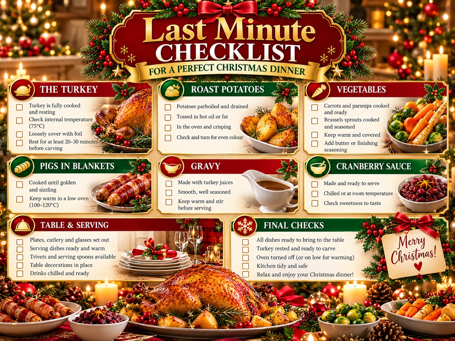 Christmas Dinner for 4 Guide