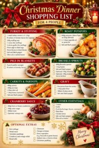Christmas Dinner for 4 Guide